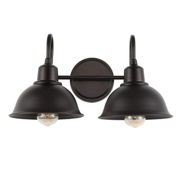 Frisco Farmhouse Industrial Iron LED Vanity - JONATHAN Y